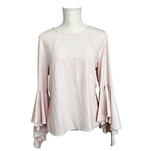 CARMEN MARC VALVO Bell Long Sleeve Blouse Top Women Size M